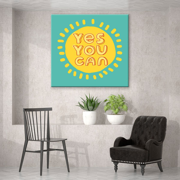 encouraging-wall-posters-3334-06 Evet Yapabilirsin Duvar Tablosu - Güneş Tasarımı – 3334