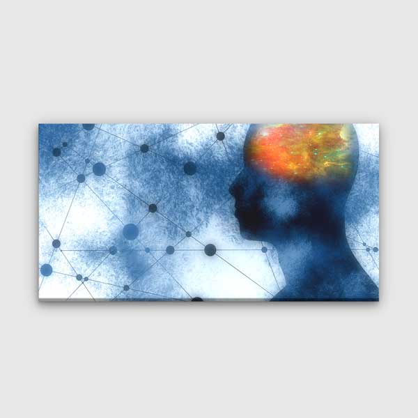 Beyin ve Düşünce Ağı Temalı Kanvas Duvar Tablosu – 5451