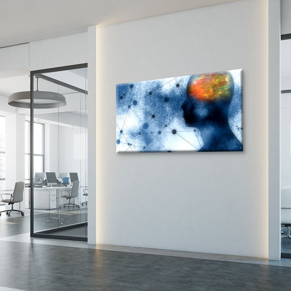 Beyin ve Düşünce Ağı Temalı Kanvas Duvar Tablosu – 5451