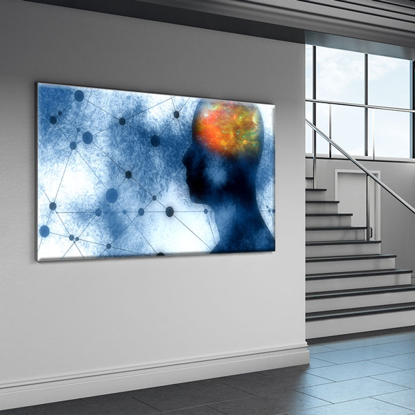 Beyin ve Düşünce Ağı Temalı Kanvas Duvar Tablosu – 5451