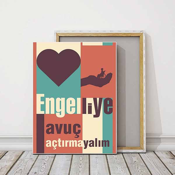 engelli-posterleri-2017-03 "Engelliye Avuç Açtırmayalım" Sosyal Mesajlı Duvar Tablosu – 2017