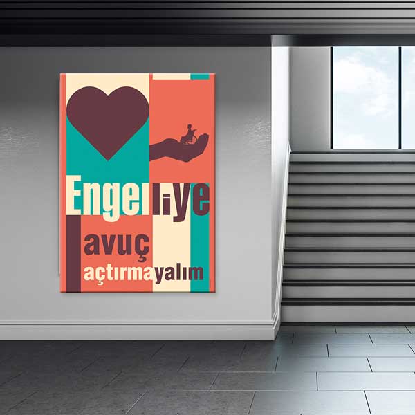 engelli-posterleri-2017-05 "Engelliye Avuç Açtırmayalım" Sosyal Mesajlı Duvar Tablosu – 2017
