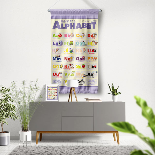 Çocuklar İçin İngilizce Alfabe Duvar Panosu 8033
