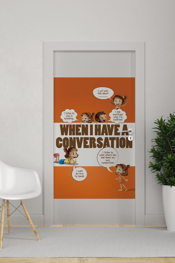 english-class-door-art-8697-0 İngilizce Konuşma Kuralları Kapı Giydirmesi 8697