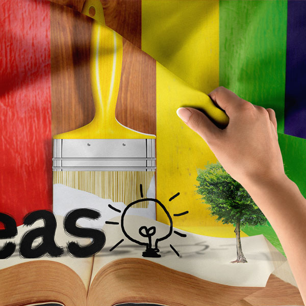 "Fikirler" Temalı Yaratıcı Duvar Örtüsü 8239