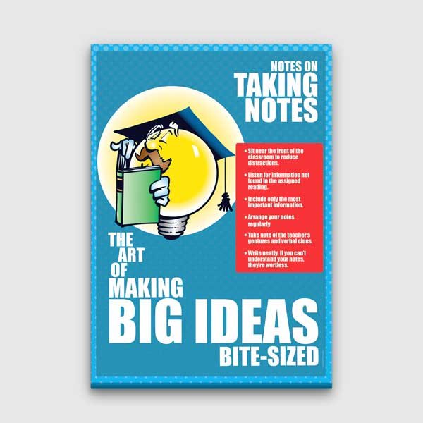 Not Alma Sanatı ve Büyük Fikirler Eğitici Poster Tablo – B-567
