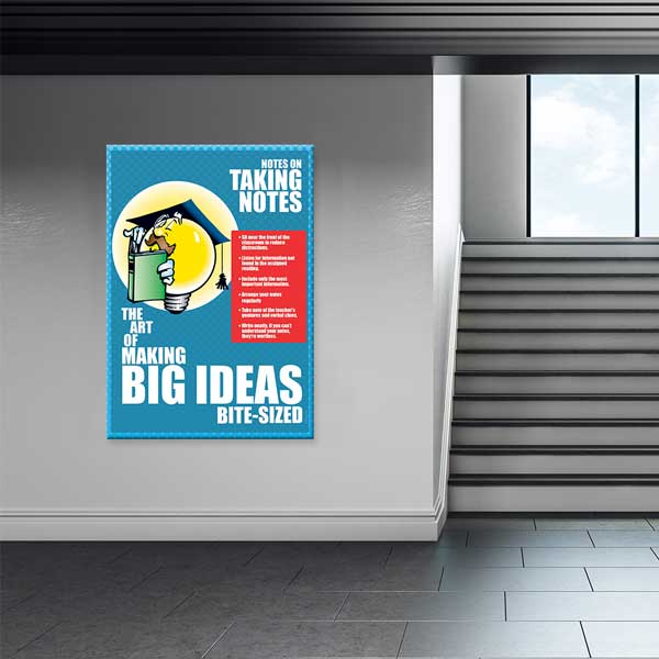 Not Alma Sanatı ve Büyük Fikirler Eğitici Poster Tablo – B-567