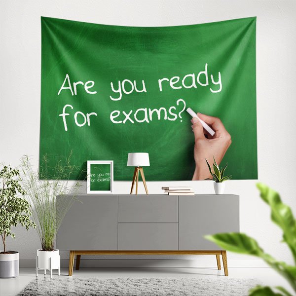 "Sınavlara Hazır Mısın?" Kara Tahta Duvar Örtüsü 8242