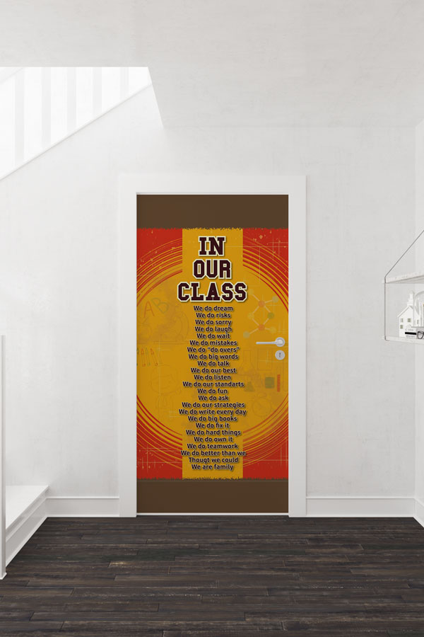 english-classroom-door-print-8706-01 İngilizce Sınıf Değerleri Kapı Giydirmesi 8706