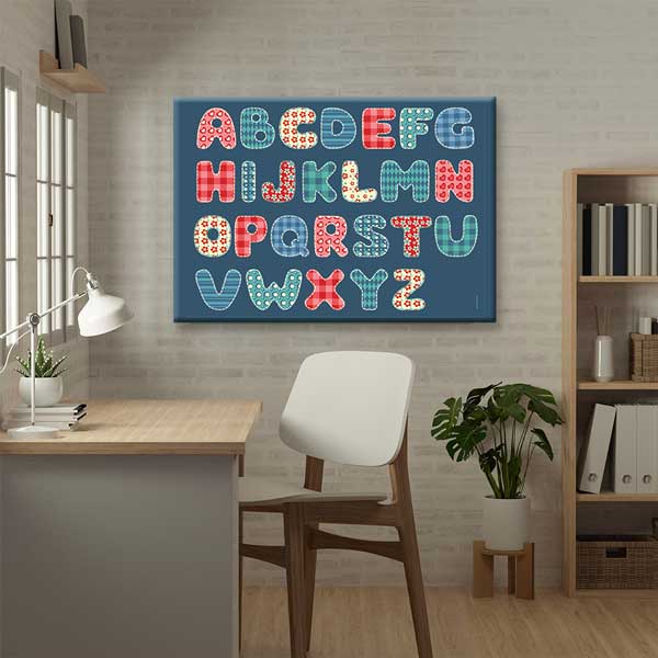 english-classroom-wall-posters-b-604-02 Patchwork İngilizce Alfabe Tablosu – B-604