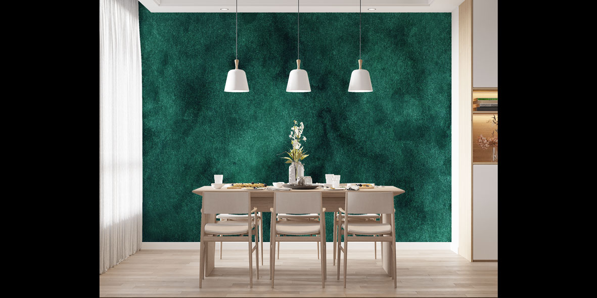 Zümrüt Yeşili Dokulu Soyut Duvar Kağıdı 4163