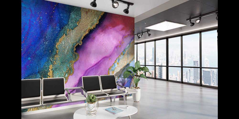 Altın Dokulu Mermer Soyut Duvar Kağıdı 4176