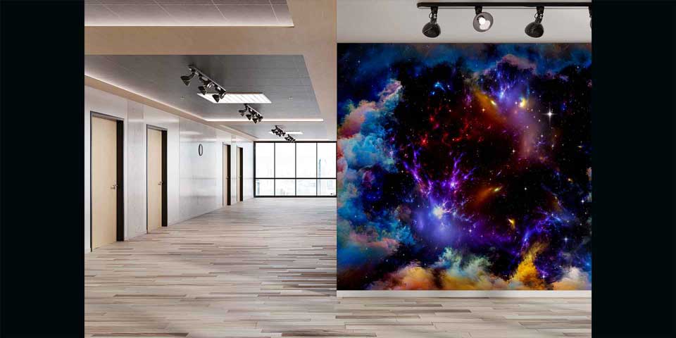 Renkli Kozmik Nebula ve Yıldızlı Galaksi Uzay Duvar Kağıdı 4350