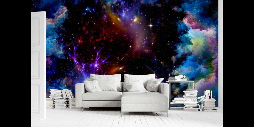 Renkli Kozmik Nebula ve Yıldızlı Galaksi Uzay Duvar Kağıdı 4350