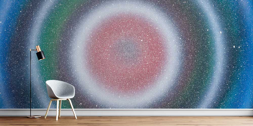 Soyut Kozmik Halkalar ve Yıldızlı Uzay Duvar Kağıdı 4351