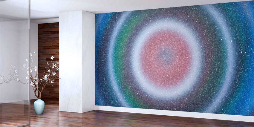 Soyut Kozmik Halkalar ve Yıldızlı Uzay Duvar Kağıdı 4351
