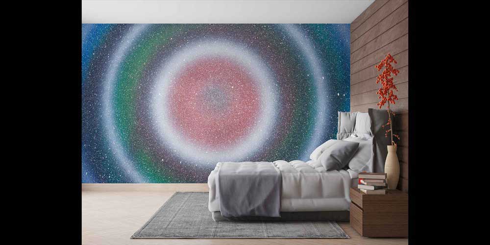 Soyut Kozmik Halkalar ve Yıldızlı Uzay Duvar Kağıdı 4351