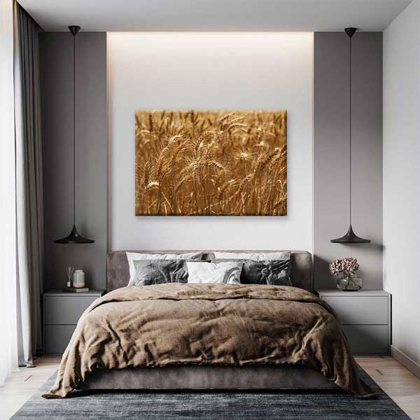 Buğday Başakları Detay Manzarası Kanvas Tablo 4683