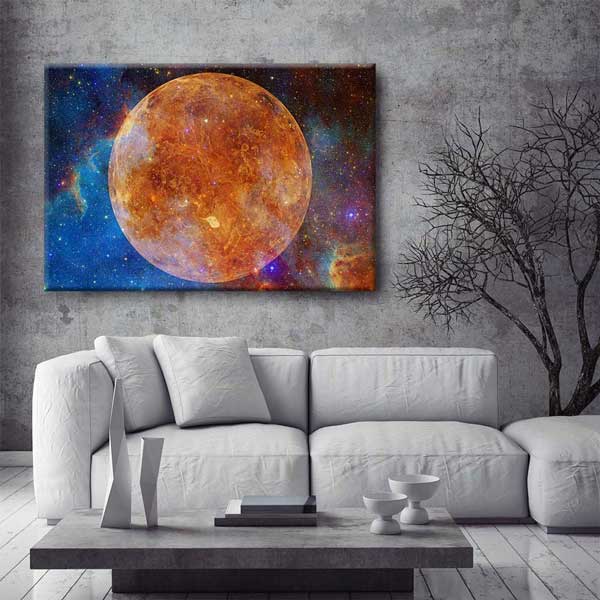 Venüs Gezegeni Uzay Kanvas Tablo 4317