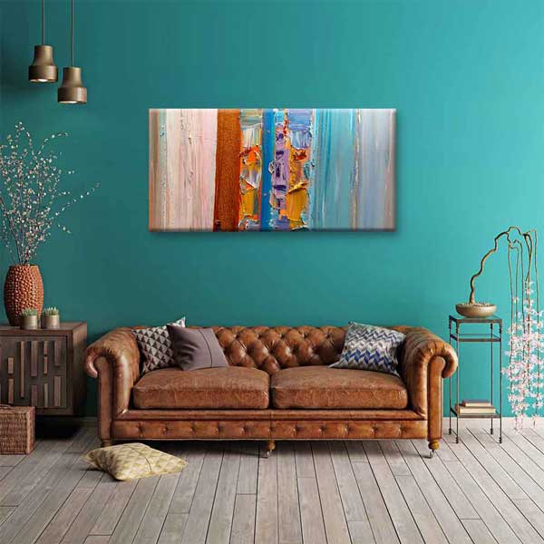 Renk Katmanlı Modern Soyut Kanvas Tablo 4145
