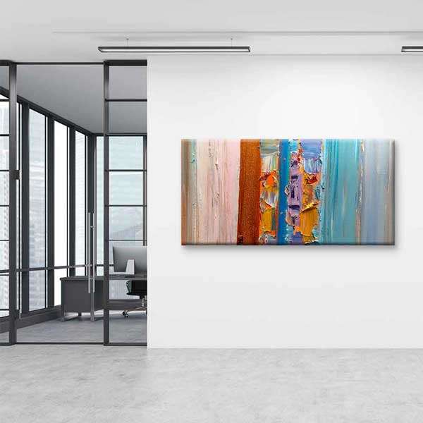 Renk Katmanlı Modern Soyut Kanvas Tablo 4145