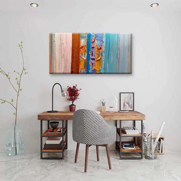 Renk Katmanlı Modern Soyut Kanvas Tablo 4145