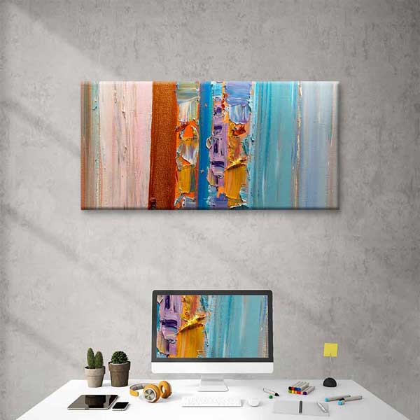Renk Katmanlı Modern Soyut Kanvas Tablo 4145