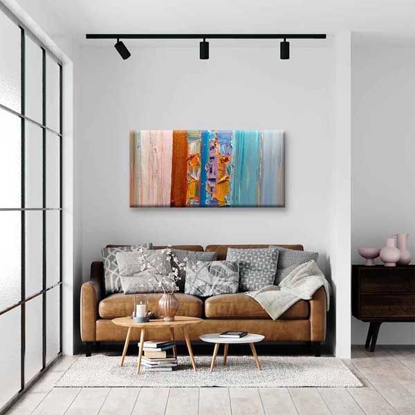 Renk Katmanlı Modern Soyut Kanvas Tablo 4145