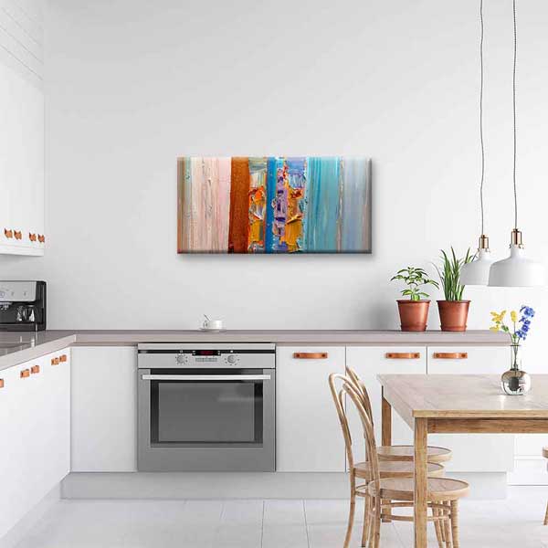 Renk Katmanlı Modern Soyut Kanvas Tablo 4145