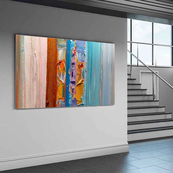 Renk Katmanlı Modern Soyut Kanvas Tablo 4145