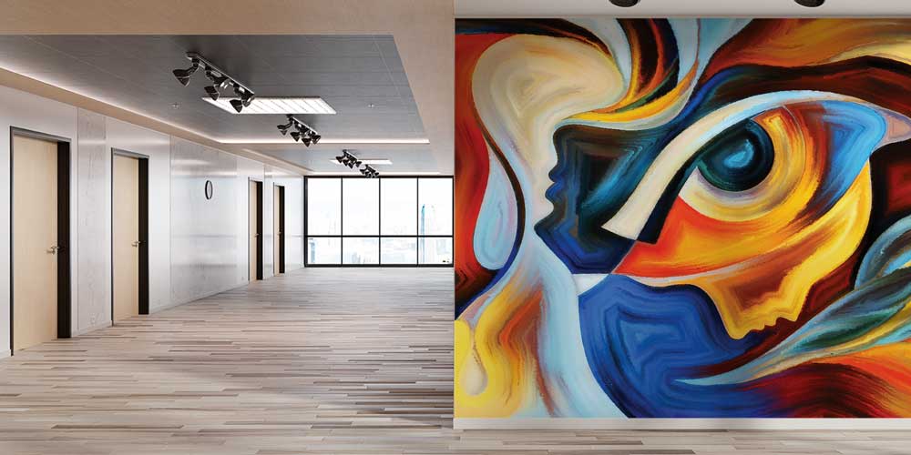 Soyut Renkli Yüzler ve Göz Duvar Kağıdı 12667