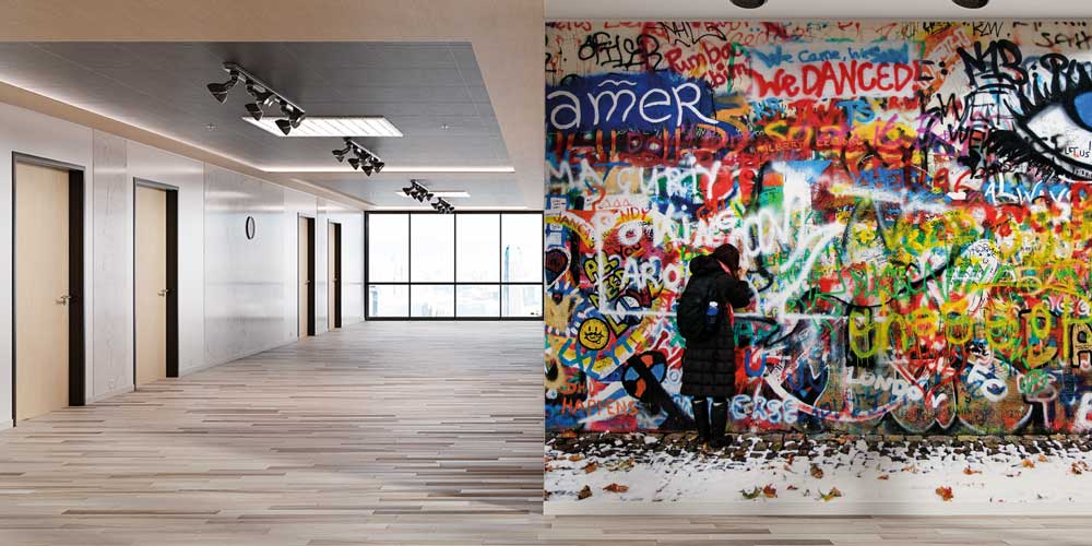 Renkli Grafiti Göz Sanatı Duvar Kağıdı 12666