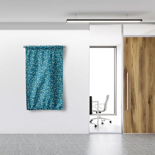 Minimalist Gözlük Desenli Dekoratif Duvar Flaması 8209