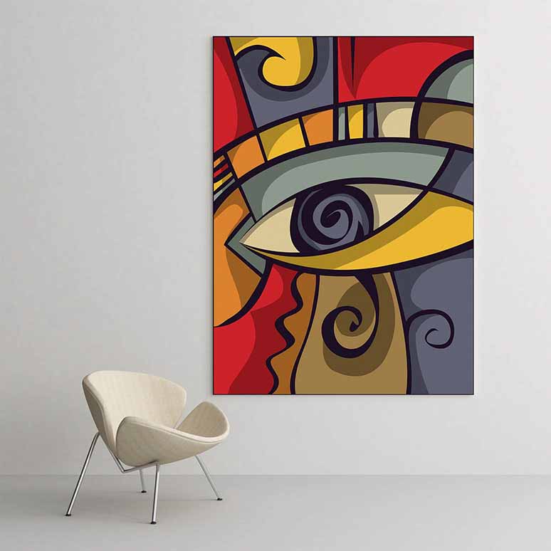 Soyut Göz Temalı Modern Sanat Duvar Tablosu – 1584