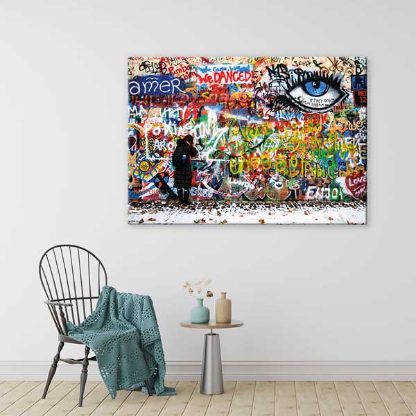 eye-hospital-wall-art-1563-01 Sokak Sanatı ve Göz Temalı Grafiti Duvar Tablosu – 1563
