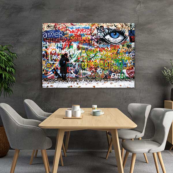 eye-hospital-wall-art-1563-02 Sokak Sanatı ve Göz Temalı Grafiti Duvar Tablosu – 1563