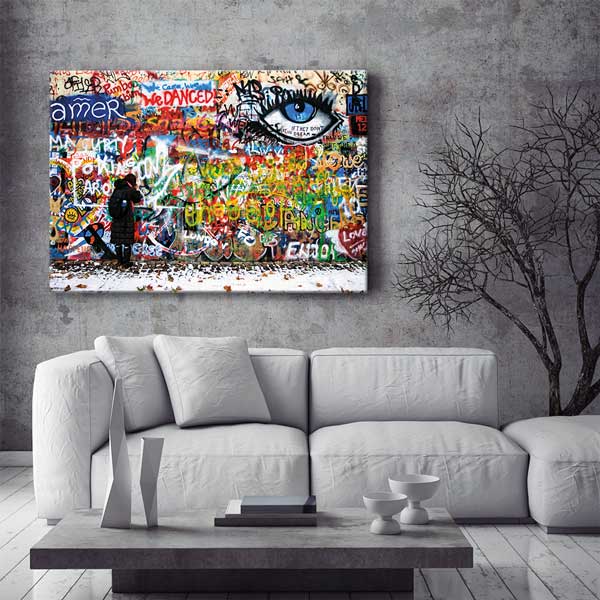 eye-hospital-wall-art-1563-03 Sokak Sanatı ve Göz Temalı Grafiti Duvar Tablosu – 1563