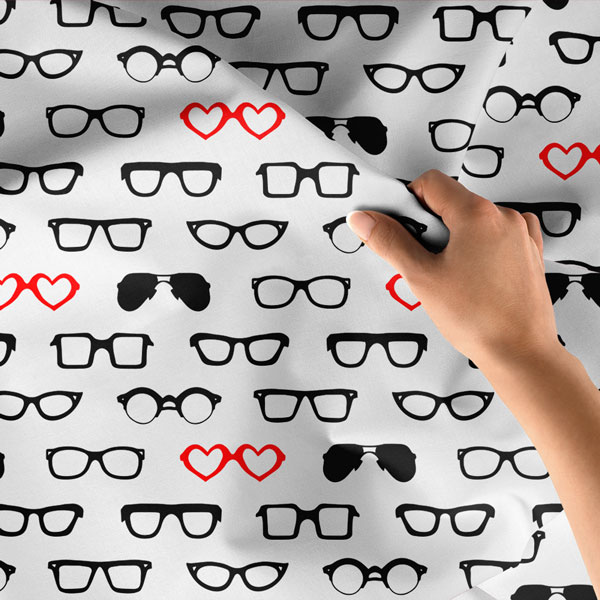 Kalpli Gözlük Desenli Duvar Örtüsü 8389