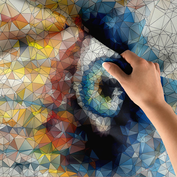 Geometrik Göz Sanatı Duvar Örtüsü 8510