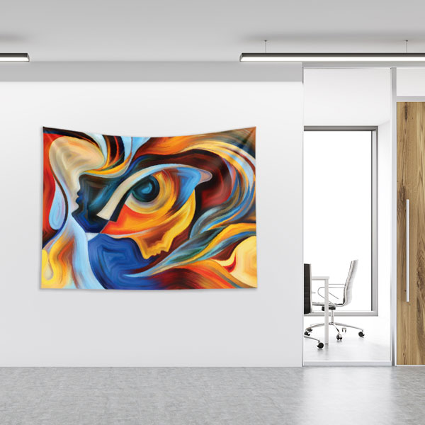 Soyut Sanat Göz Temalı Duvar Örtüsü 8383