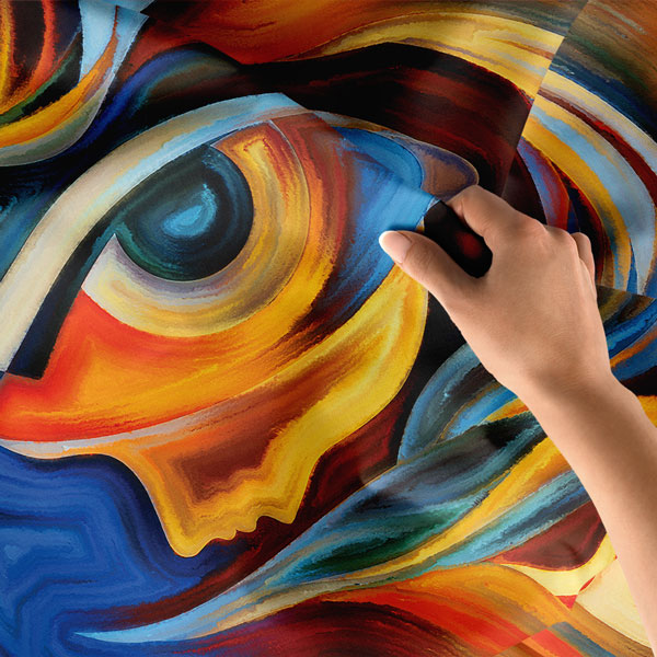 Soyut Sanat Göz Temalı Duvar Örtüsü 8383