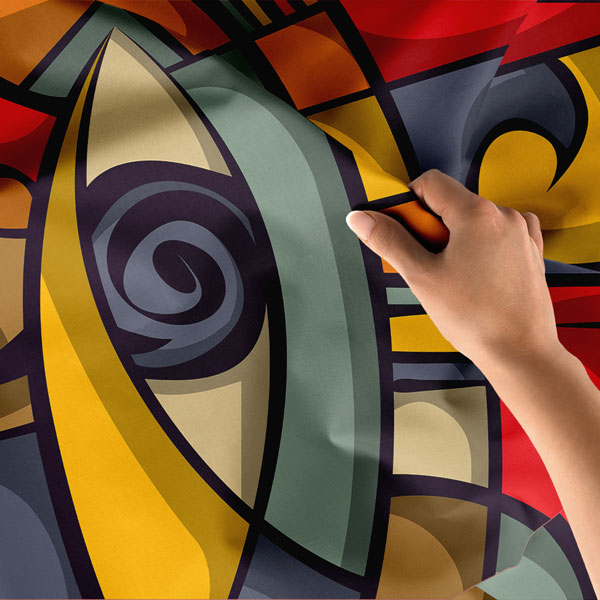 Kübizm Göz Sanatı Duvar Örtüsü 8509