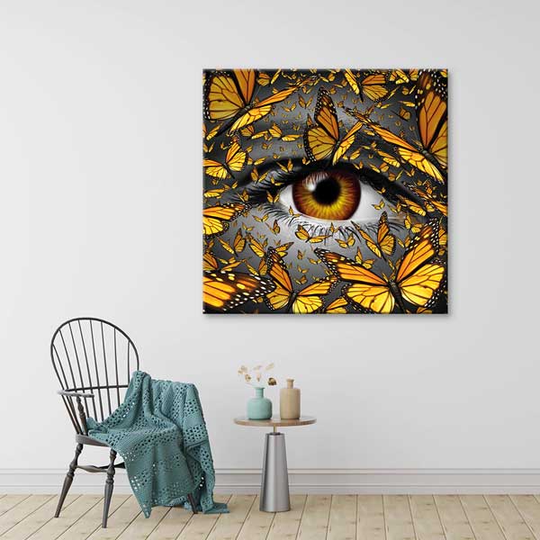 Kelebekli Göz Sanat Tablosu – 1568