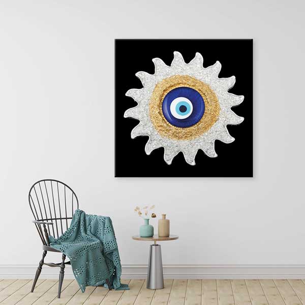 eye-hospital-wall-design-1557-02 Nazar Boncuklu Duvar Tablosu – 1557