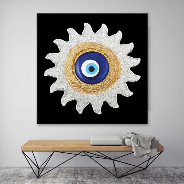 eye-hospital-wall-design-1557-03 Nazar Boncuklu Duvar Tablosu – 1557