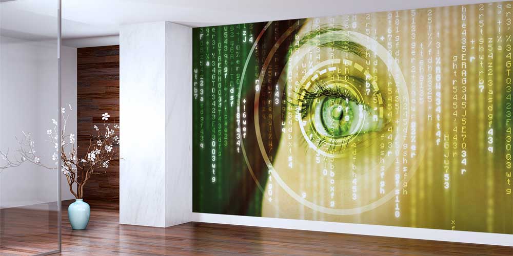 eye-hospital-wallpaper-art-12664-01 Dijital Göz Matris Desenli Duvar Kağıdı 12664