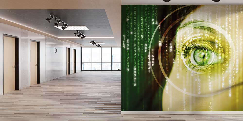 eye-hospital-wallpaper-art-12664-02 Dijital Göz Matris Desenli Duvar Kağıdı 12664