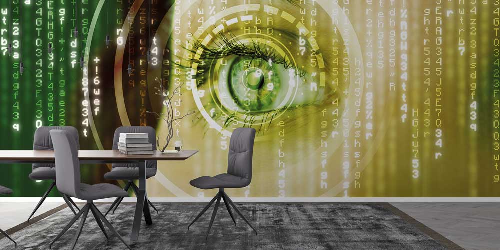 eye-hospital-wallpaper-art-12664-03 Dijital Göz Matris Desenli Duvar Kağıdı 12664