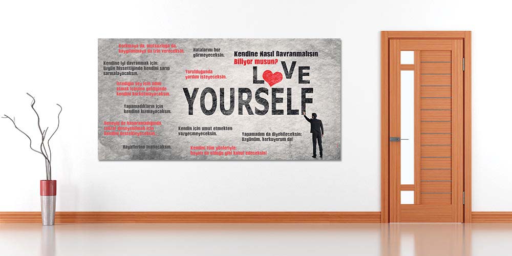 Kendine Güven ve Öz Sevgi Motivasyon Posteri  3048