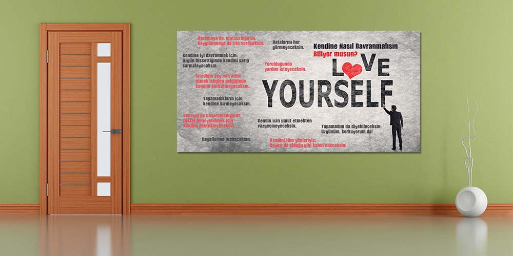 Kendine Güven ve Öz Sevgi Motivasyon Posteri  3048